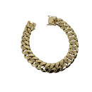 10k Solid Flat Curb Bracelet