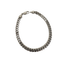 Bracelet à maillons cubains 6 mm en or blanc 10k Miami
