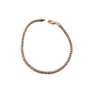 Bracelet de glace en or rose 10k 2 tonnes