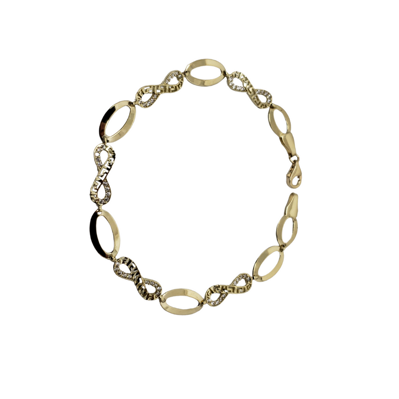 10k Fashion Infinity Bracelet MAB-214