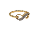 10k 0.09ct Yellow Gold Engagement Ring