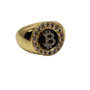 1.05ct Diamonds Bitcoin Ring 10k Gold SR15925