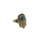 10k Hamsa Hand Ring New