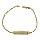 Singapour Chain Bracelet bébé en or jaune 10K BABY-003