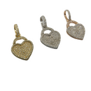 Pendentif coeur cadena 0.45ct diamants  en or 10K LA-018