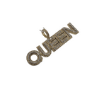 Queen Custom Pendant 1.00ct of Diamonds 10k Gold NEW