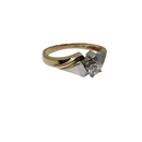 10k 0.14ct Bague de fiançailles