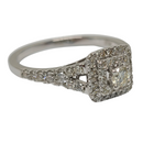 Bague de fiançailles 0,52ct or blanc 10k SR10677