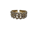 10k 10mm  Miami Cuban Link 1.00ct Diamond Ring NEW