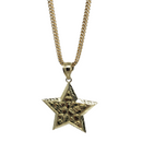 10k Diamond Cut Franco Chain With Star Pendant