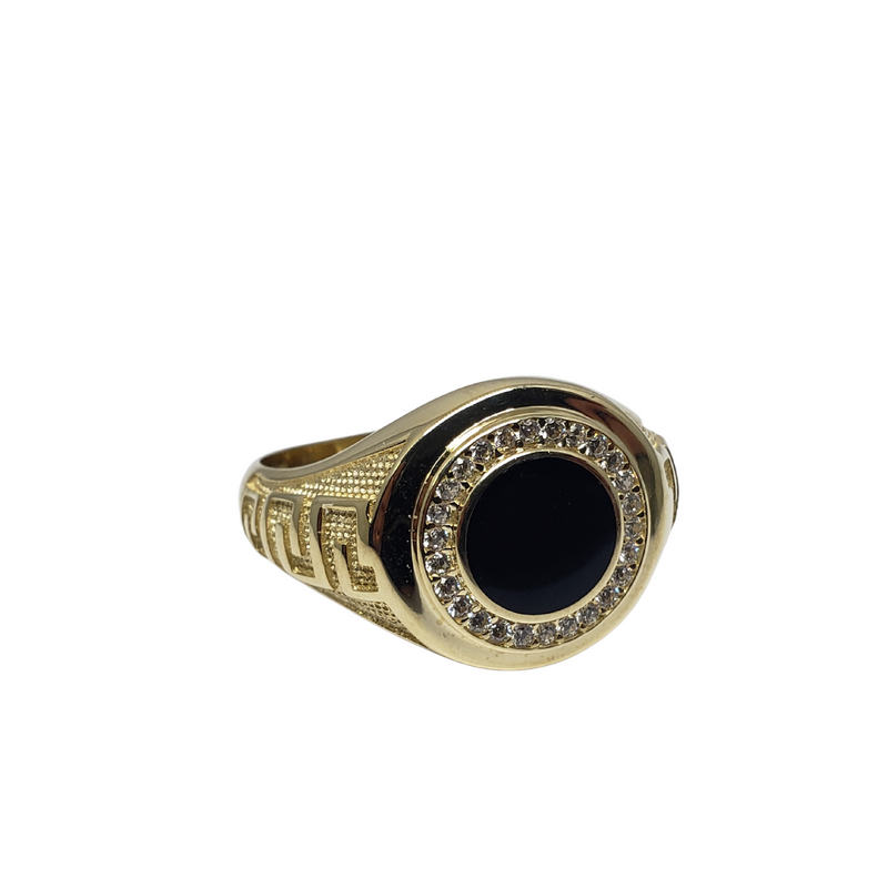 medusa greek design Ring 10k Gold New