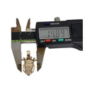 Lion-Crown-King 0.28ct Diamond Pendant in 10k SP 10875 A