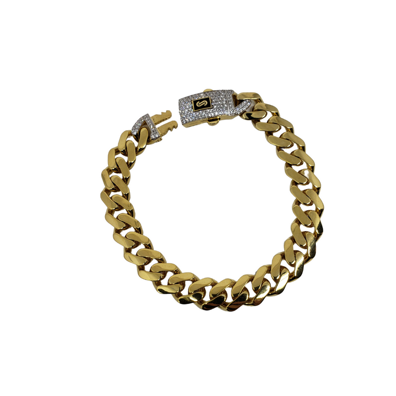 11mm Monaco Bracelet Yellow Gold
