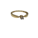 14k 0.05ct Bague de fiançailles