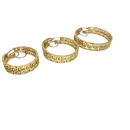 10K Yellow Gold Greek Design Earring New