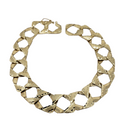 12.64mm Borghese 10K Yellow Gold Bracelet MB008