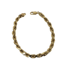 10k Bracelet torsade 7mm coupe Diamant