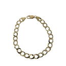 8mm 10k Hand Made Diamond cut Bracelet