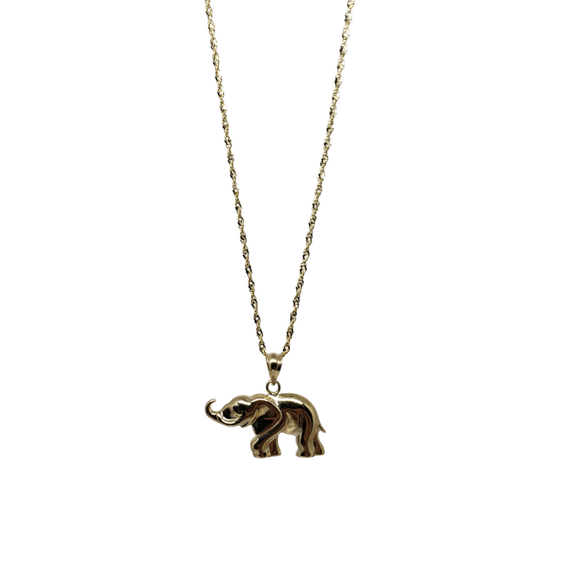 10k elephant necklaces