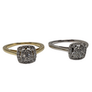 Diamant Bague 0.25ct Or jaune et blanc 10k SKR10926-25