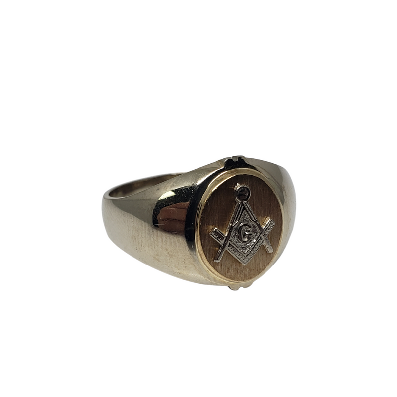 10k Masonic Freemason Ring