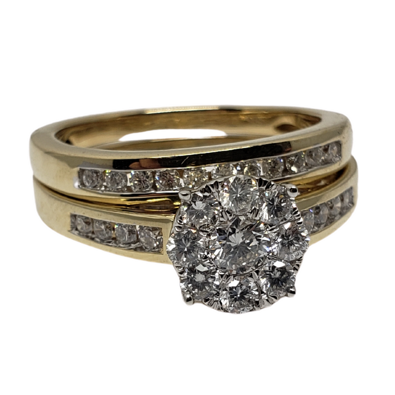 Diamond Ring 1.0ct in 14k Yellow Gold SKR8821-100
