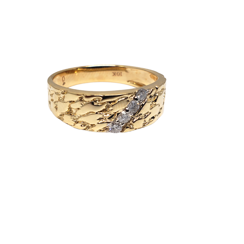 Bague de fiançailles en or jaune 10k 0,20ct