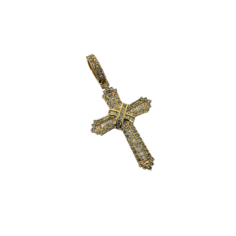 10k 1.76ct SI Diamond Cross