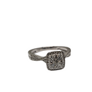 10k 0.36ct Halo diamond Ring