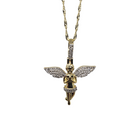 Collier Ange 0,20ct Diamants 10K SP10474