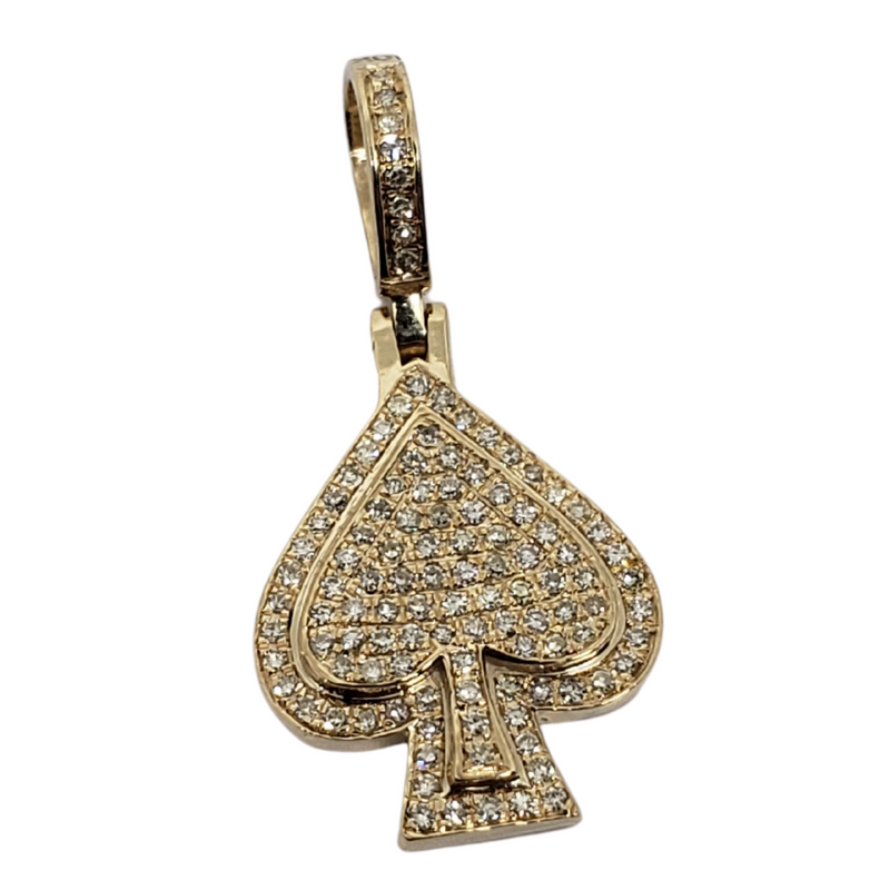 Dunno 1.10ct Gold Pendant in 10k Gold SP 13764