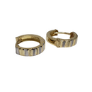 10k Jaune Or Huggies Boucle d'oreille BD-0025