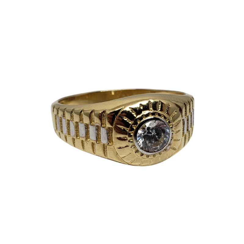 Venezio Gold Ring 10k for Men MR-167a