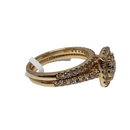 14k 1.00ct VS Halo Ring Yellow Gold