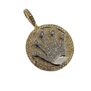 Rolly 2.52ct diamonds Pendant 10k gold NEW SP11165
