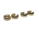 10k Jaune Or Huggies Boucle d'oreille BD-0026