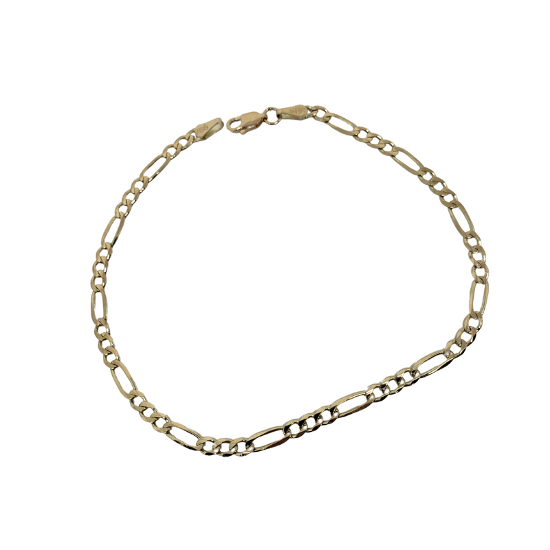 10k Figaro Ankle Chain