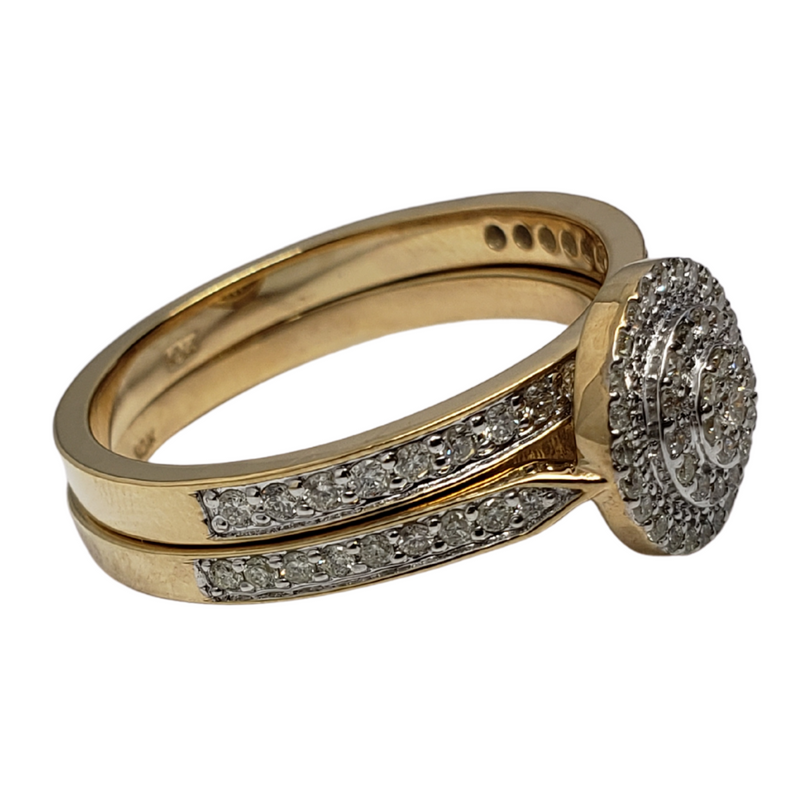 Diamond Ring 0.80ct in 10k Yellow Gold SMR106