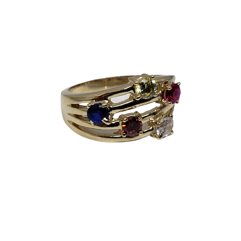 10k Delia Colorfull Ring