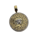 2 Tone medusa Yellow Gold 10K VP-015