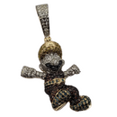 Mario-small 0.92ct Pendentif en or 10k SP 11386 A