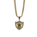 10k Diamond Cut Franco Chain With Rolly Pendant