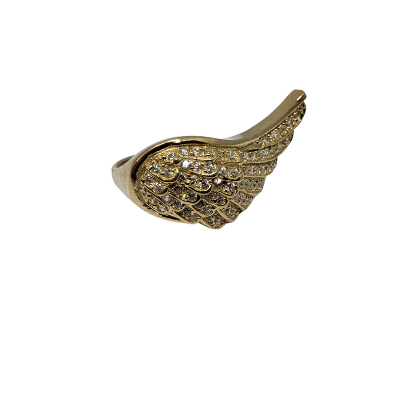 10k Angel Wing Gold Ring