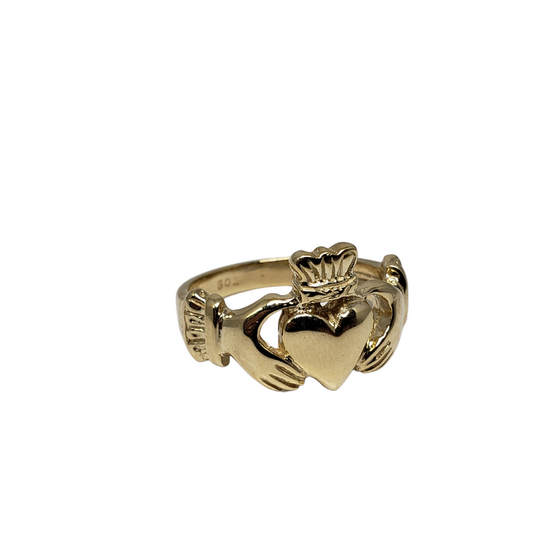 10k Gold Claddagh Celtic Trinity Knot Ring