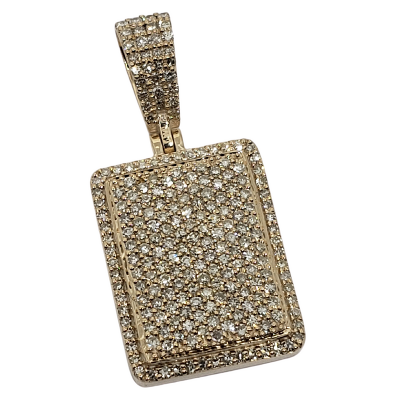 Square 1.08ct Gold Pendant in 10k Gold SP 9859 A
