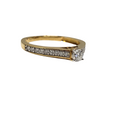 10k 0.35ct Bague de fiançailles