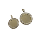 10k Memory Crystal Pendant Cuban Style New
