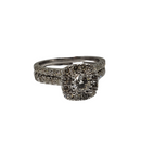10k 1.35ct Halo diamond ring