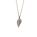 10k singapour chain with 10k Wing Pendant