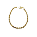 10k 4mm Rope Bracelet diamond cut Solid